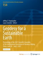 Geodesy for a Sustainable Earth