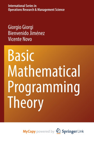 Basic Mathematical Programming Theory