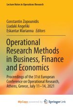 Operational Research Methods in Business, Finance and Economics