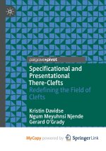 Specificational and Presentational There-Clefts