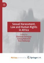 Sexual Harassment, Law and Human Rights in Africa