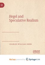 Hegel and Speculative Realism