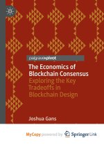 The Economics of Blockchain Consensus