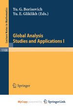 Global Analysis. Studies and Applications I