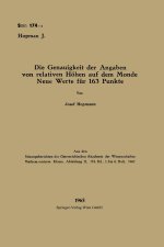 Die Genauigkeit der Angaben von relativen Höhen auf dem Monde Neue Werte für 163 Punkte