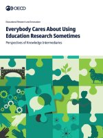 Everybody Cares About Using Education Research Sometimes