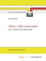 Ethics after Anscombe