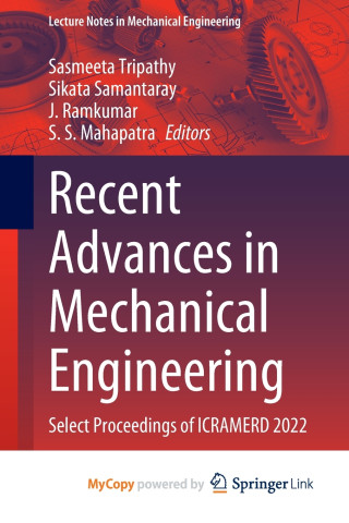 Recent Advances in Mechanical Engineering