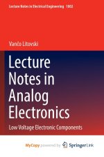 Lecture Notes in Analog Electronics