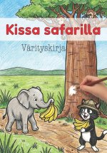 Kissa safarilla - värityskirja lapsille, suunnitellut Koimak