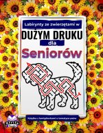 Labirynty ze zwierzętami w dużym druku dla seniorów