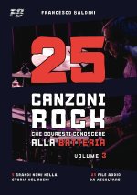25 CANZONI ROCK CHE DOVRESTI CONOSCERE ALLA BATTERIA (Volume 3)