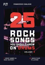 25 ROCK SONGS YOU SHOULD KNOW ON DRUMS (Volume 3)