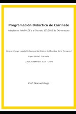 Programación de Clarinete ACTUALIZADA Prof Manuel GAGO FERNÁNDEZ