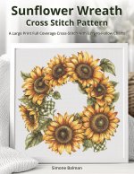 Sunflower Wreath Cross Stitch Pattern