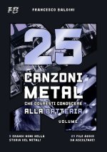 25 CANZONI METAL CHE DOVRESTI CONOSCERE ALLA BATTERIA (Volume 1)