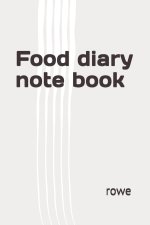 Food diary note book