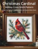 Christmas Cardinal Holiday Cross Stitch Pattern