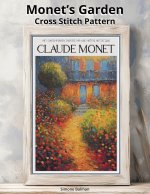 Monet's Garden Cross Stitch Pattern