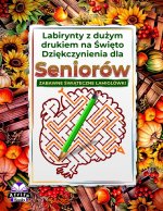 Labirynty z dużym drukiem na Święto Dziękczynienia dla seniorów