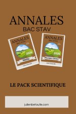 Pack Bac STAV matières scientifiques 2026
