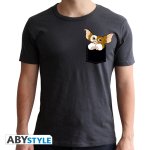 GREMLINS - Tshirt - Pocket Gizmo - man SS dark grey - new fit *