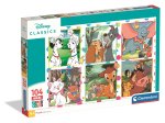 Puzzle 104 elementów. Maxi. Super kolor. Disney Classics