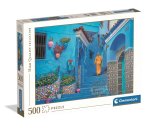 Puzzle 500 elementów. HQ Blue Street of Chefchaouen