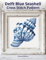 Delft Blue Seashell Cross-Stitch Pattern