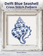 Delft Blue Seashell Cross-Stitch Pattern