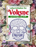 Labyrintbøker for voksne og tenåringer i stor skrift