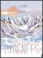 AFFICHE ILLUSTREE LE VIGNEMALE 30 X 40 CM
