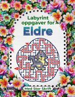 Labyrintoppgaver for eldre med stor skrift, aktivitetsbok for katter for hukommelsesforbedring
