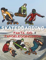Skateboarding fakta og fargeleggingsbok