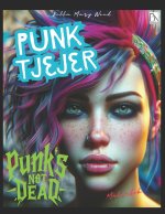 Punk tjejer Målarbok för barn och vuxna