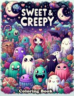Sweet & Creepy Coloring Book
