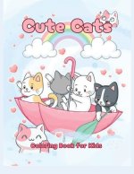 Cute Cats Coloring Book for kids