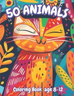 50 ANIMALS COLORING BOOK