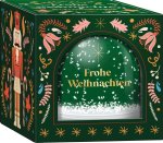 Schneekugel groß zum Selbstgestalten: Frohe Weihnachten / Nussknacker
