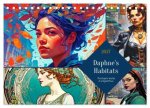 Daphne's Habitats, the Graphic Worlds of a Digital Muse (Desk Calendar 2027 DIN A5 landscape), CALVENDO 12 Month DeskCalendar