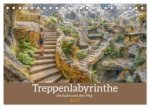 Treppenlabyrinthe - Die Suche nach dem Weg (Tischkalender 2027 DIN A5 quer), CALVENDO Monatskalender