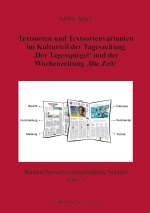 Textsorten und Textsortenvarianten im Kulturteil der Tageszeitung 'Der Tagesspiegel' und der Wochenzeitung 'Die Zeit'