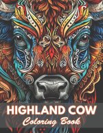 Highland Cow Coloring Book