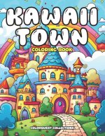Kawaii Town Coloring Book