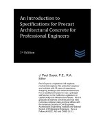 An Introduction to Specifications for Precast Architectural Concrete for Professional Engineers