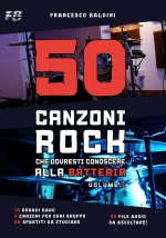 50 CANZONI ROCK CHE DOVRESTI CONOSCERE ALLA BATTERIA (Volume 1)