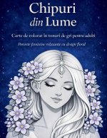 Chipuri din Lume - Carte de Colorat Grayscale pentru Adulți