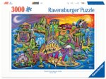 Erwachsenenpuzzle 3000 Teile - Schätze der Welt