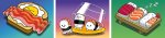 Minipuzzle-Trio 100 Teile - Kawaii Breakfast, Lunch & Dinner