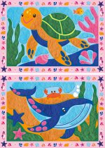 My First CreArt, Kneten nach Zahlen - Wal und Schildkröte